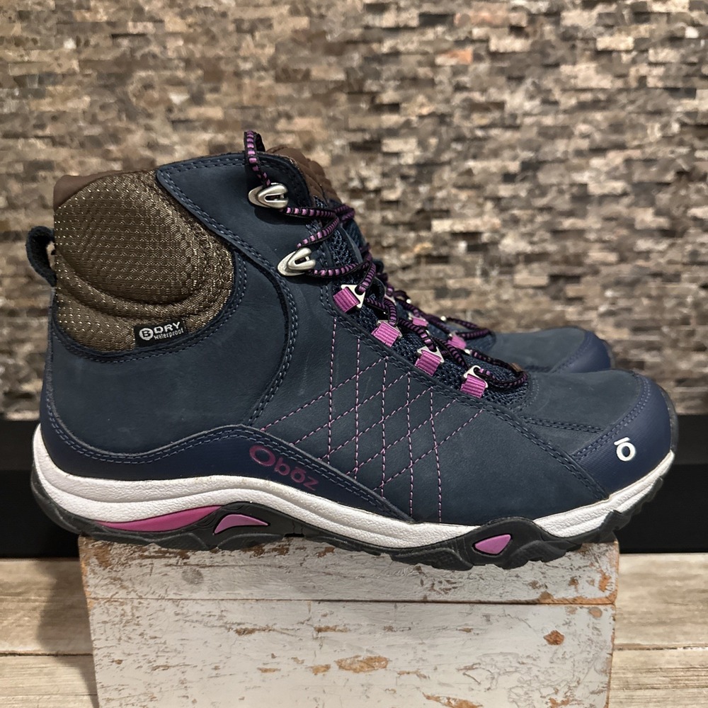 Oboz Women's Sapphire Mid B-Dry Waterproof Hiking Boot‎ Huckleberry 10